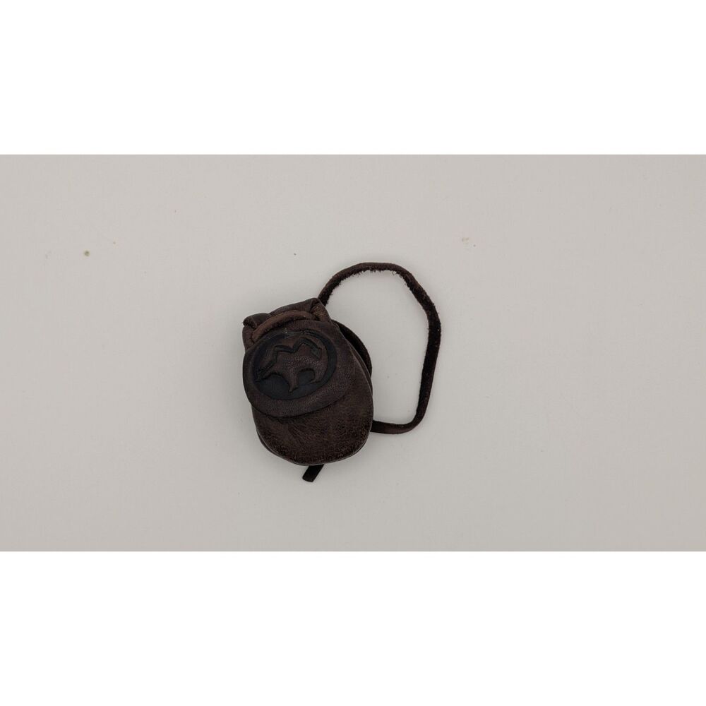 Vintage 98 New Mexico Leather Bat Medicine Bag – Love Note, Heart Stone & Tokens